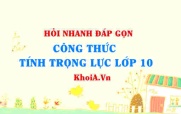 Công thức tính trọng lực? Vật lí 10